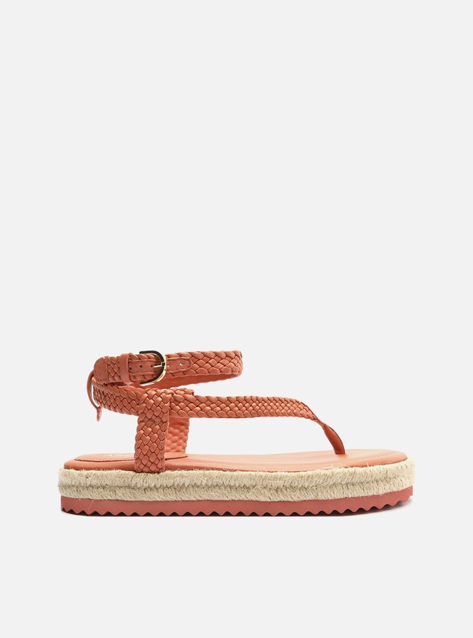 Sandália flatform sales palha