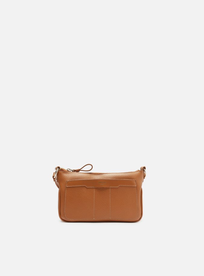 Bolsa Tiracolo Marrom Pequena Recortes