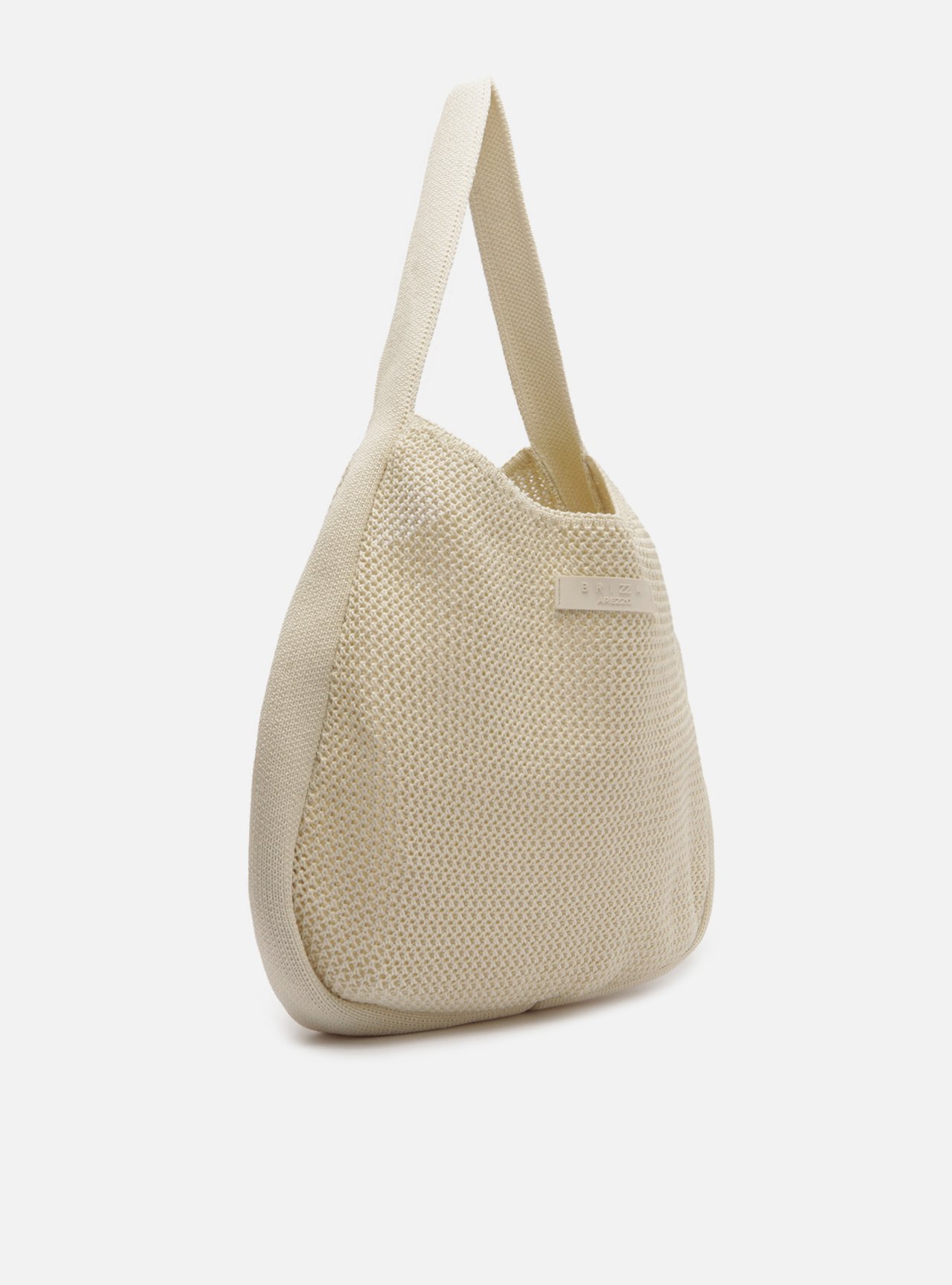 Bolsa Shopping Branca Knit Grande Brizza — foto 5