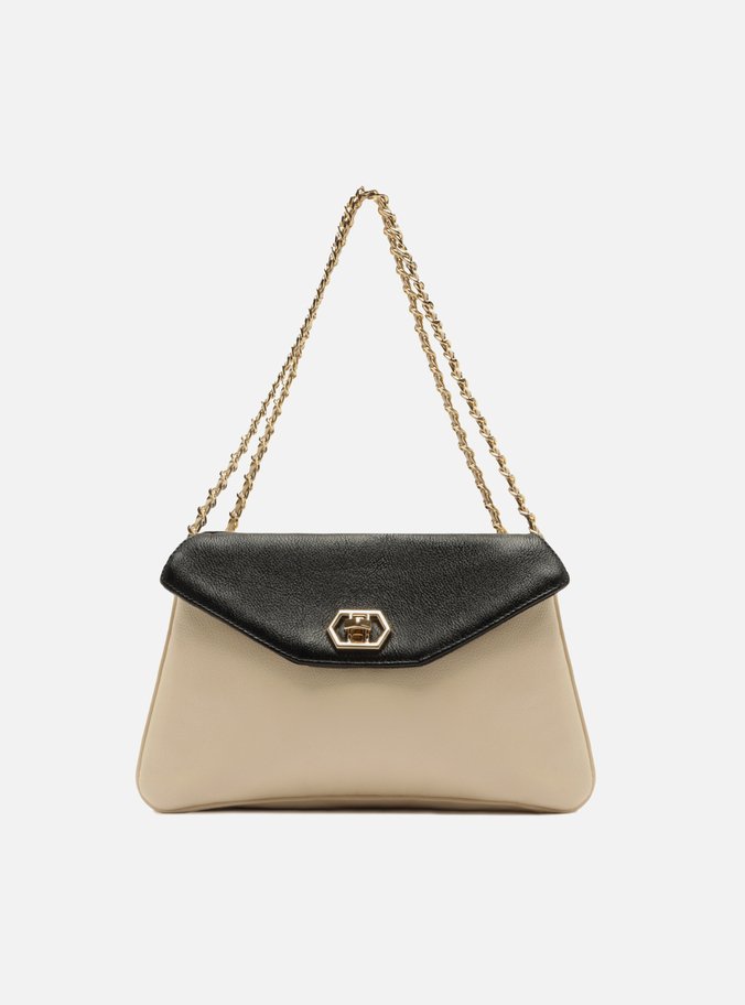 Bolsa Tote Multicolorida Couro Média Metais
