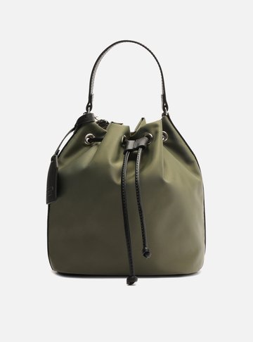Bolsa Bucket Verde Nylon Média