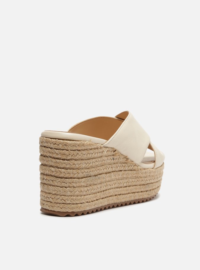 Sandália Plataforma Natural Palha Off-White