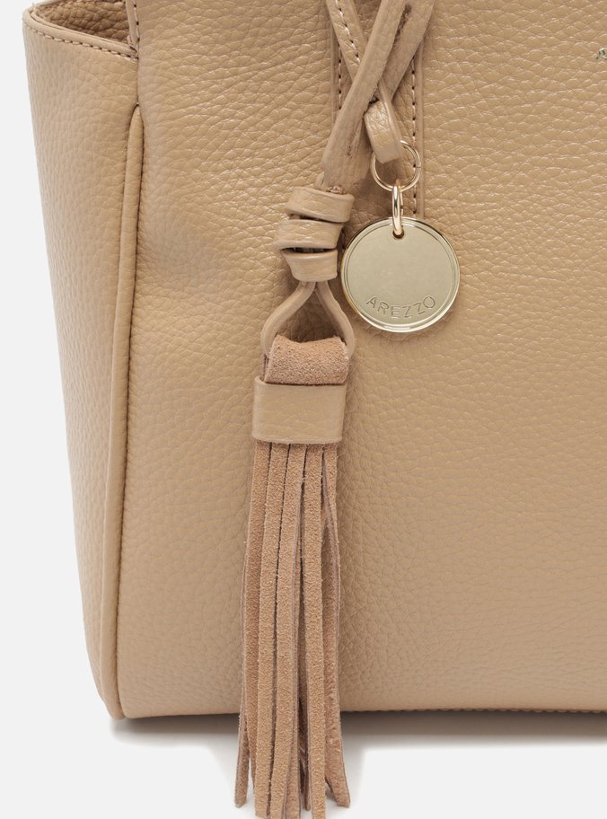 Bolsa Tote Bege Grande Charm Barbicacho