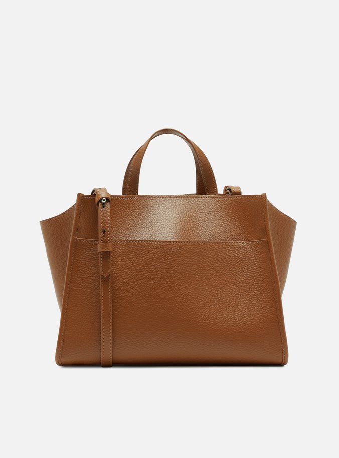 Bolsa Tote Marrom Grande Logo Perfurado