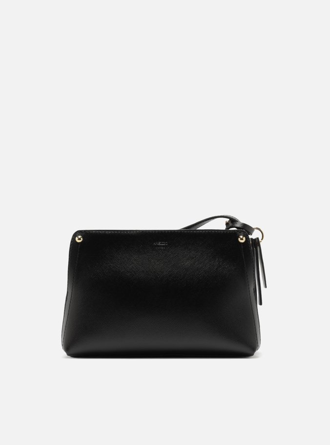 Bolsa Tiracolo Preta Média Bag Charm Tag