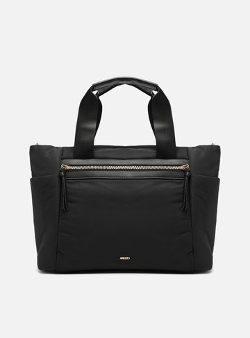 Bolsa Tote Nylon Preto Grande