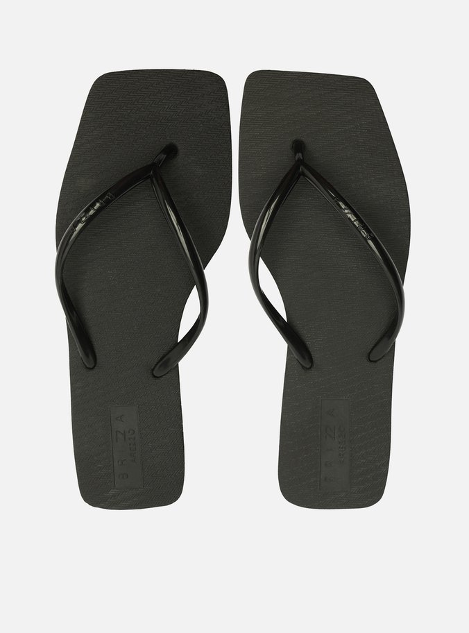 Chinelo de Dedo Preto Flat Brizza