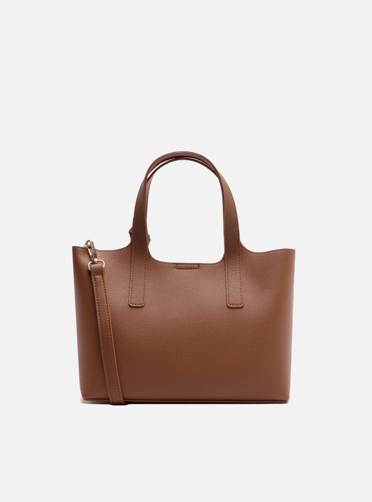 Bolsa Tote Marrom Média Metais — foto 3