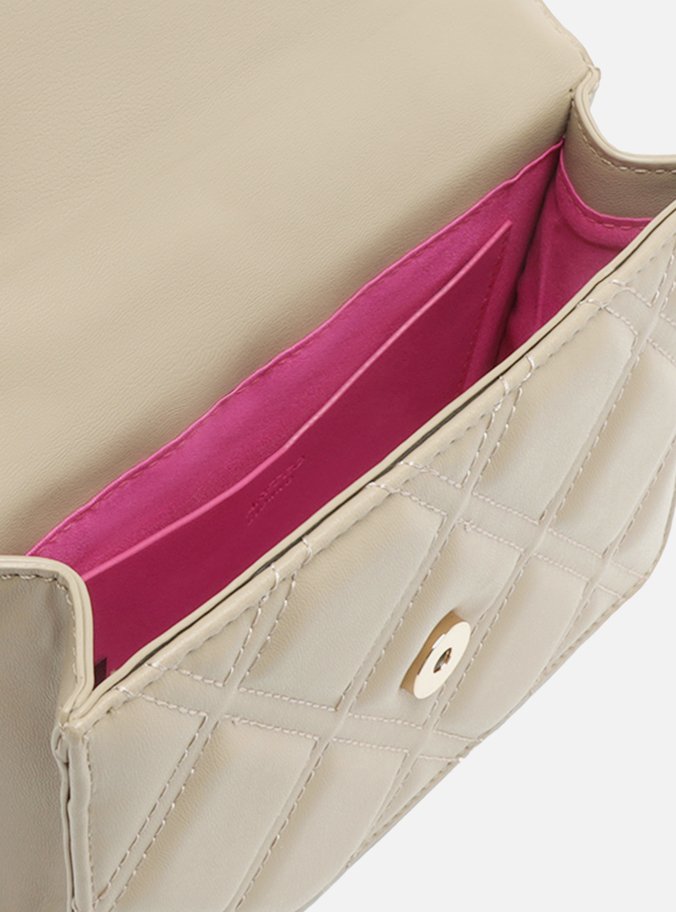 Bolsa Tote Off-White Pequena Matelassê