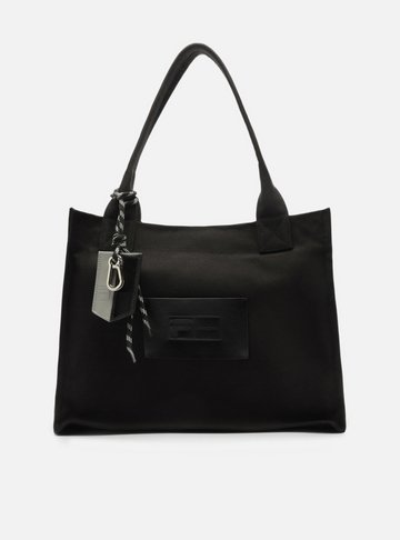 Arezzo — Bolsa Shopping Preta Grande Fila