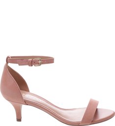 Sandália Nobuck Isabelli Salto Kitten Dark Blush