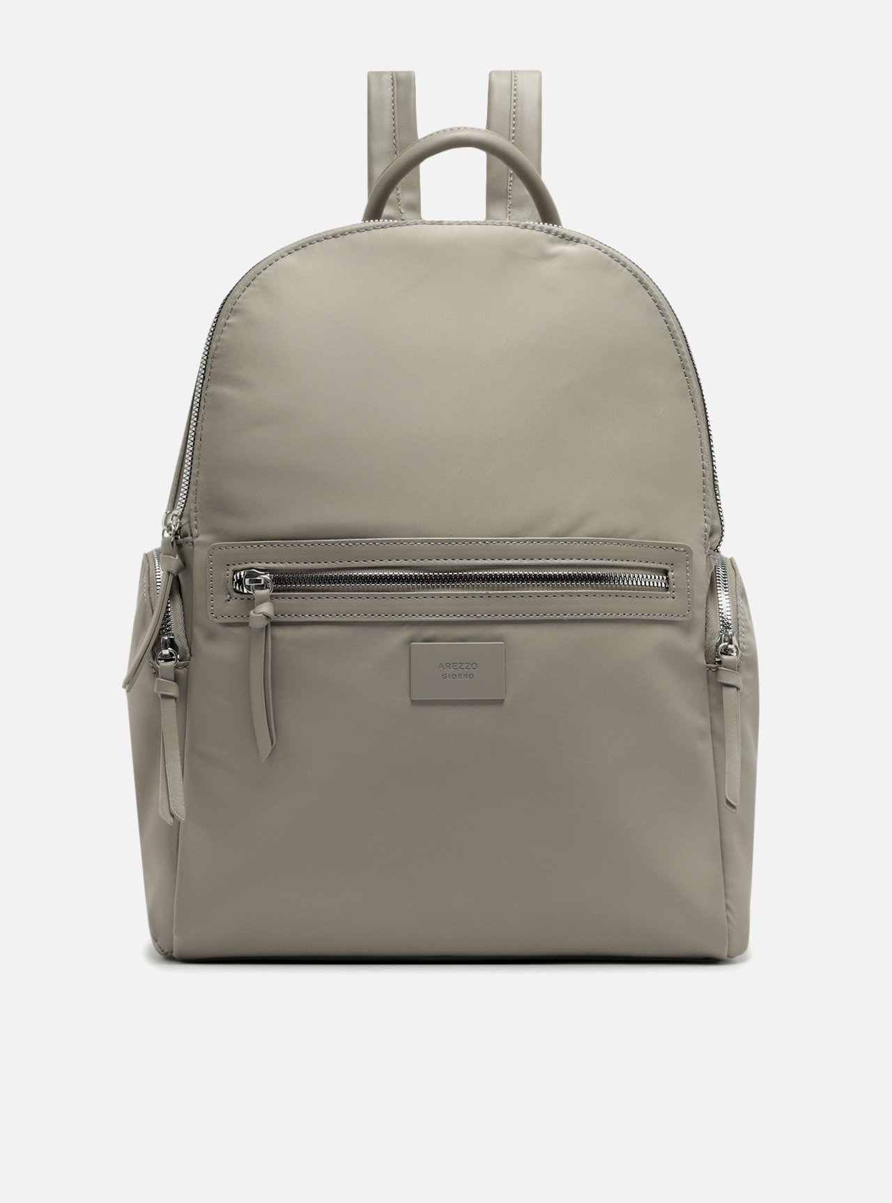 Mochila Nylon Grande Cinza — foto 1
