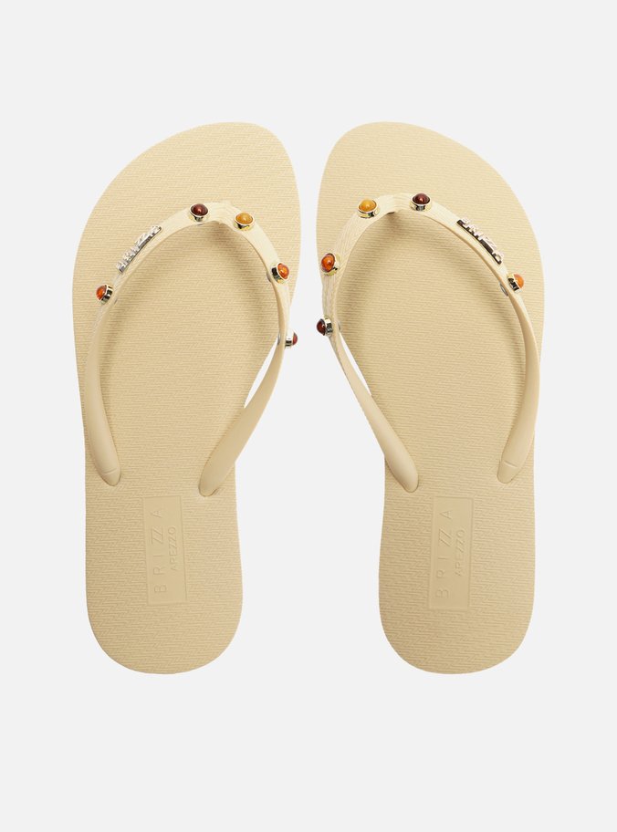 Chinelo Branco Essential Pedras