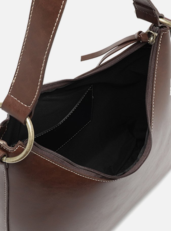 Bolsa Hobo Marrom Grande