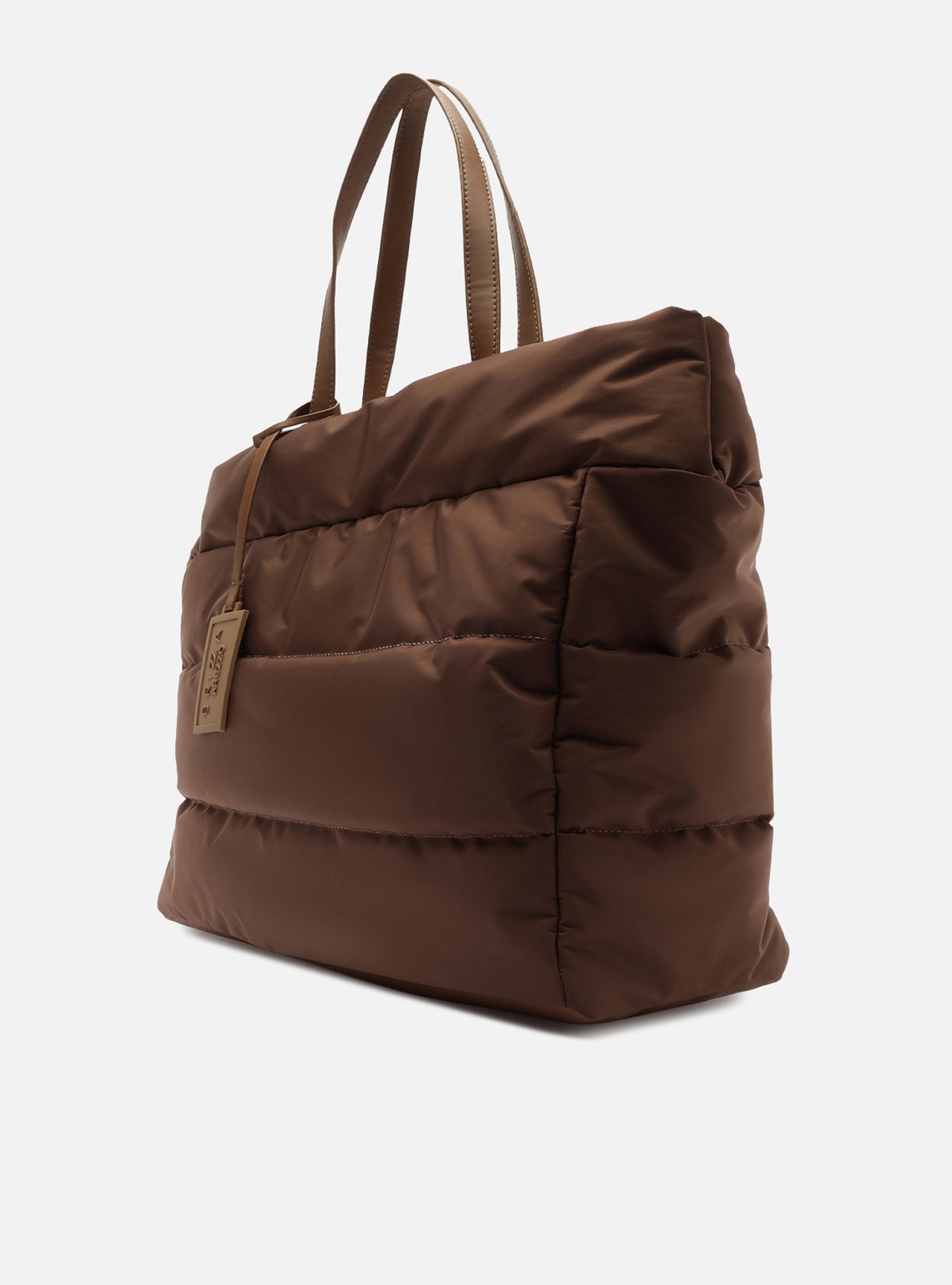 Bolsa Shopping Marrom Grande Matelassê Brizza — foto 2
