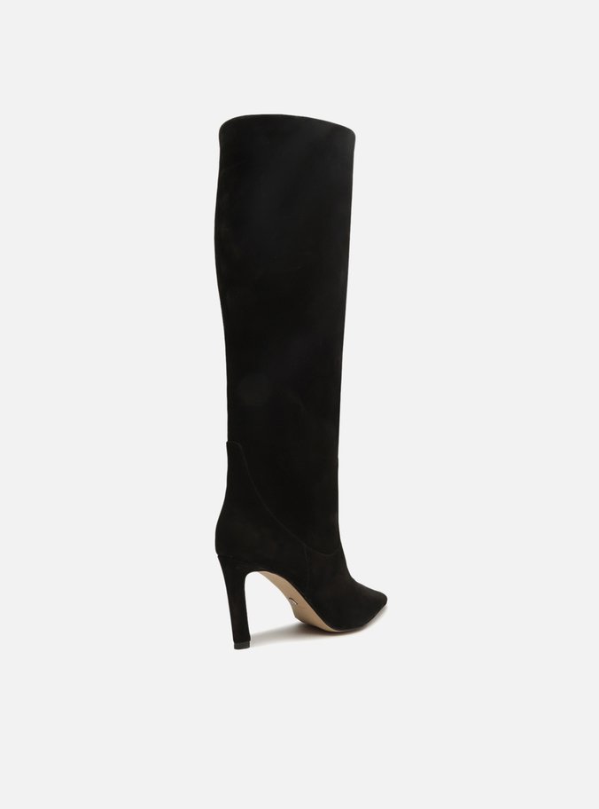 Bota Preta Nobuck Cano Longo Hailey