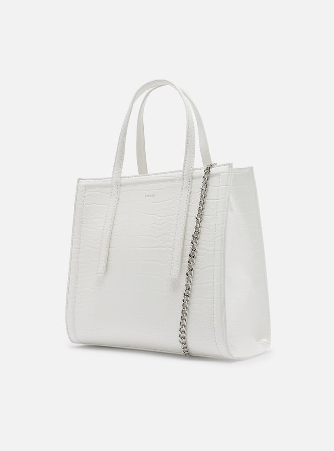 Bolsa Tote Branca Média