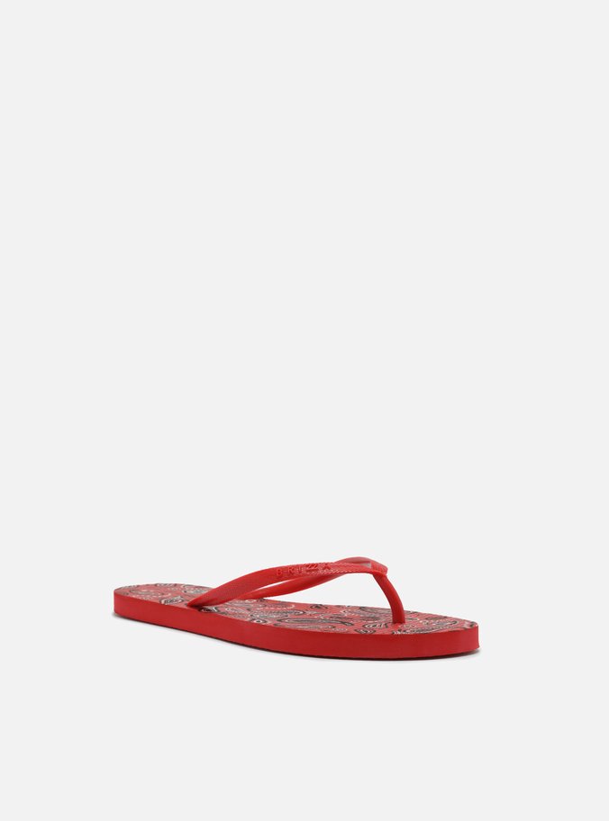 Chinelo de Dedo Vermelho Paisley Brizza