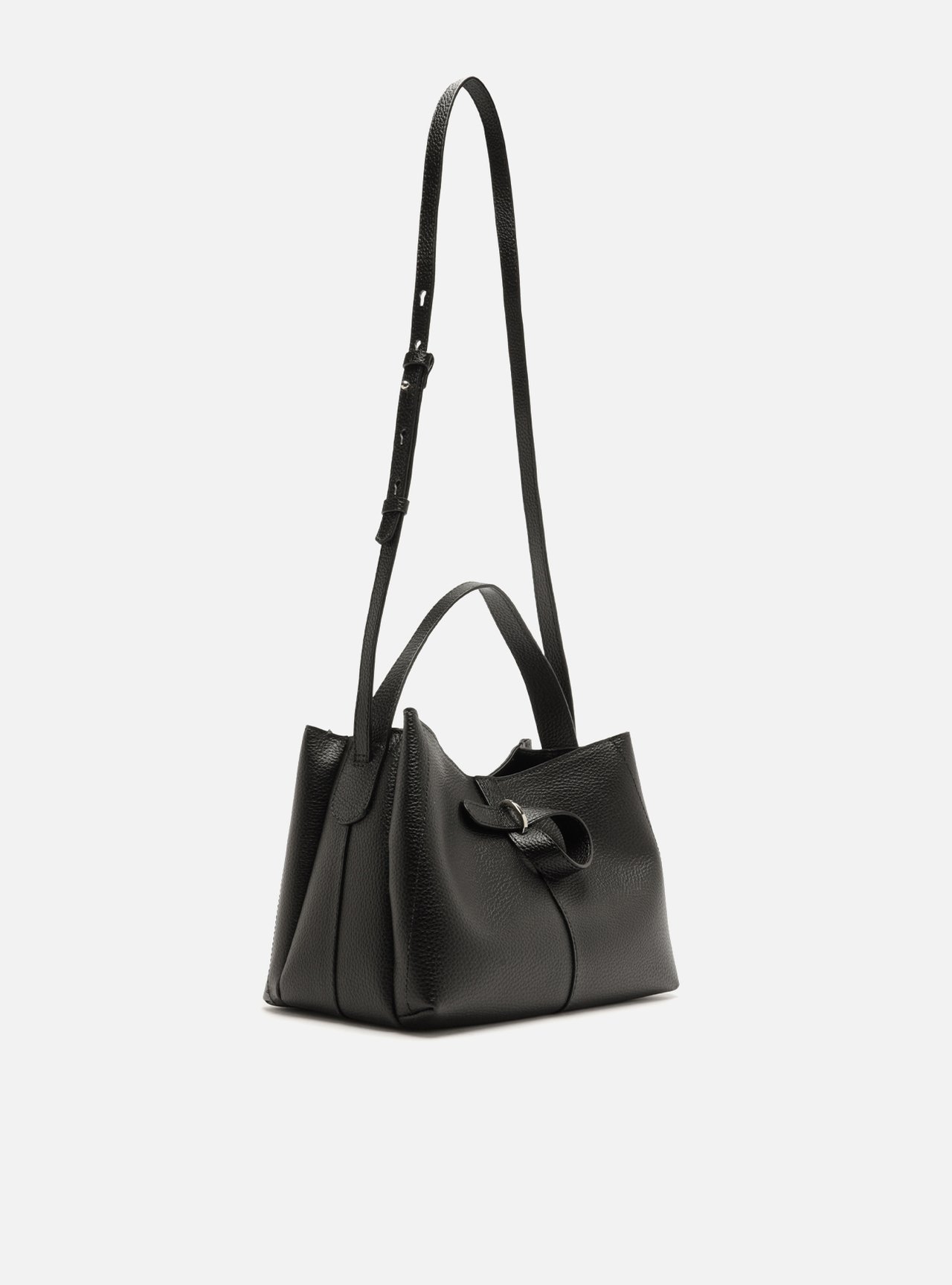 Bolsa Tote Preta Média Laço — foto 5