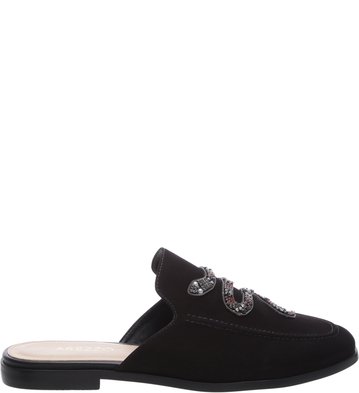 Mule Nobuck Fancy Snake Preta