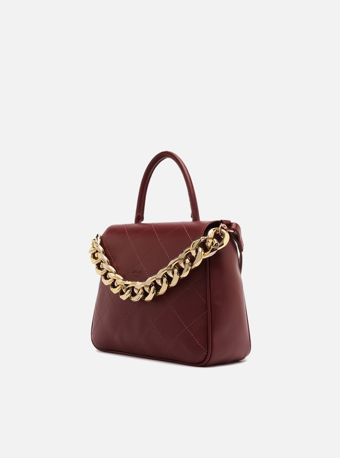 Bolsa Satchel Vermelha Pequena Corrente