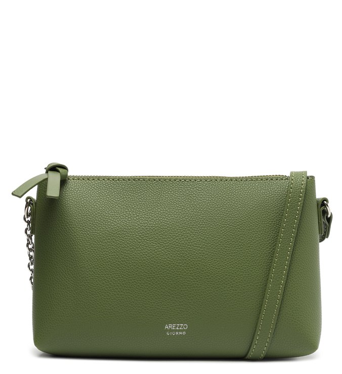 Bolsa Tiracolo Verde Pequena Básica