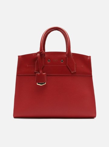 Bolsa Tote Vermelha Giorno Grande Moldura