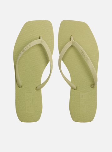Arezzo — Chinelo de Dedo Verde Básico Square Brizza