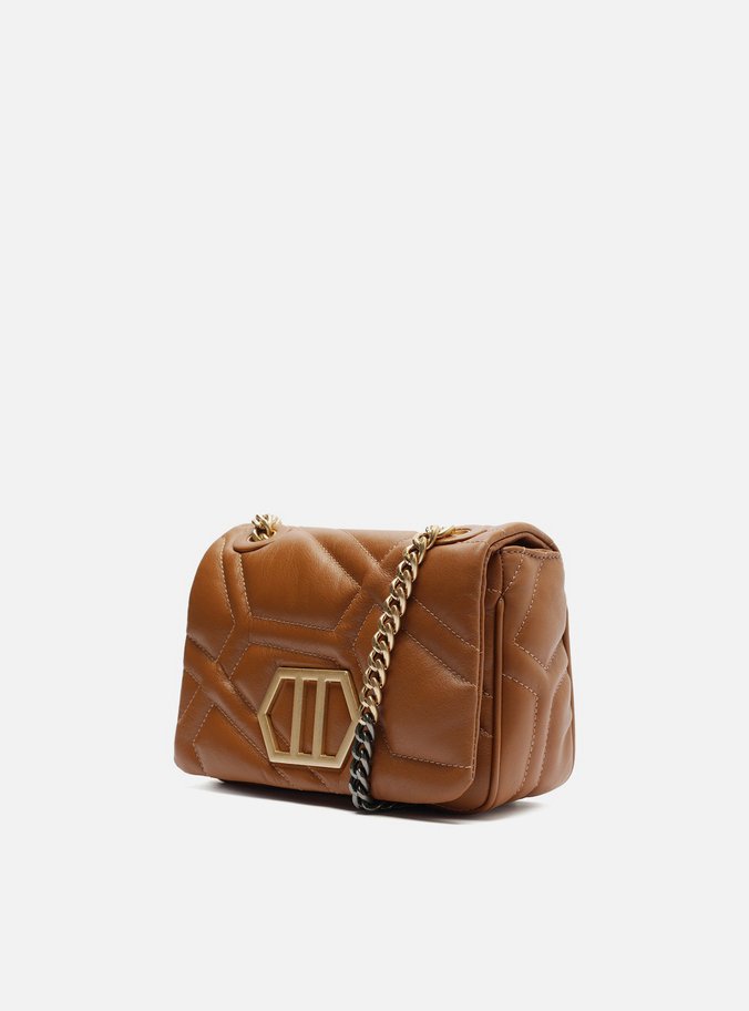 Bolsa Tiracolo Marrom Couro Emma Média