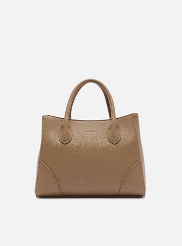 Arezzo — Bolsa Tote Cinza Média Textura