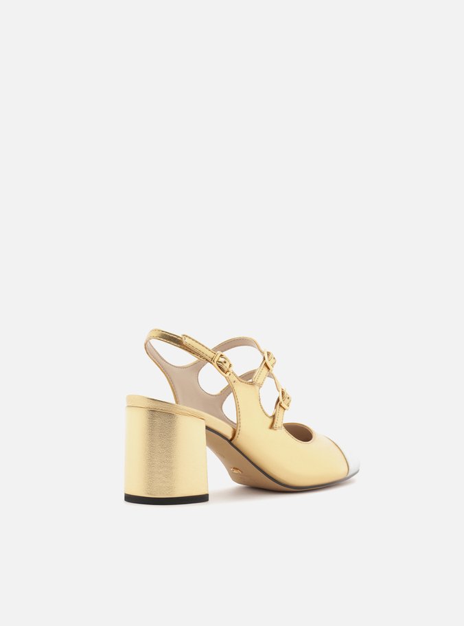 Sapato Boneca Metalizado Verniz Tiras Cap Toe