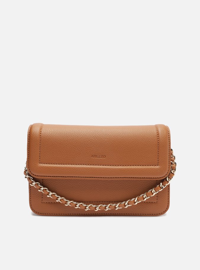 Bolsa Marrom Pequena Tiracolo Corrente