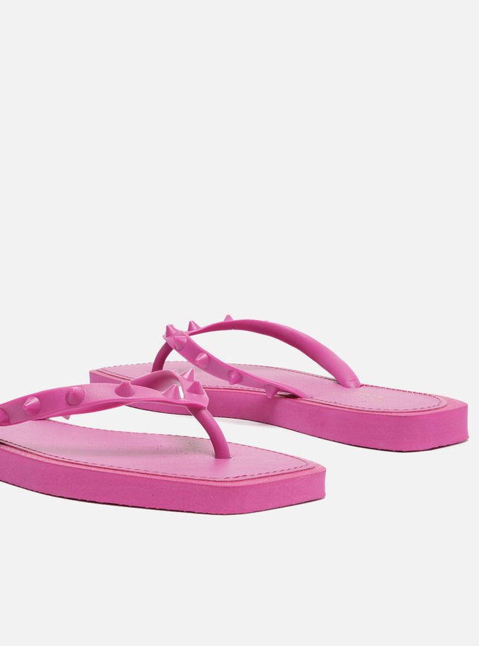 Chinelo de Dedo Roxo Bico Quadrado Brizza Rock