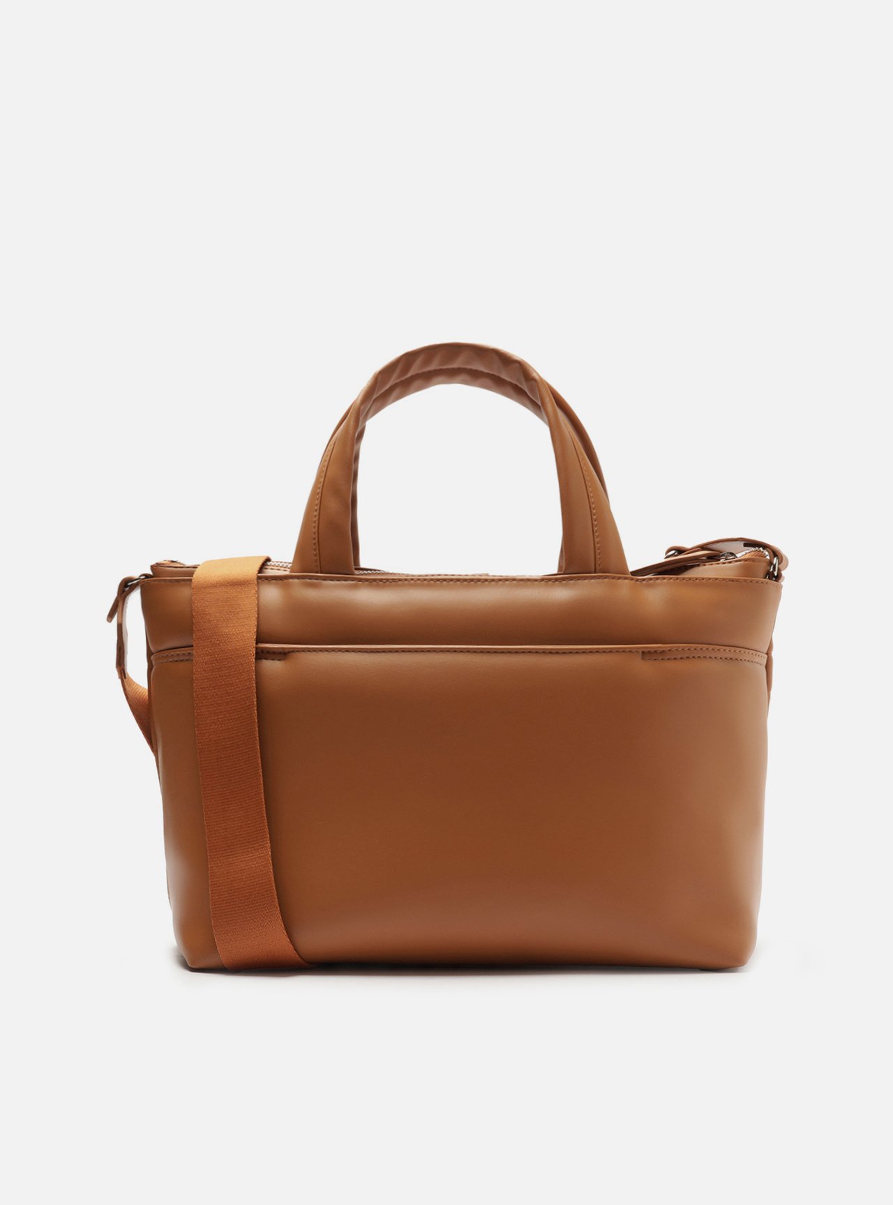 Bolsa Tote Marrom Grande Matelassê Alça Tiracolo — foto 3