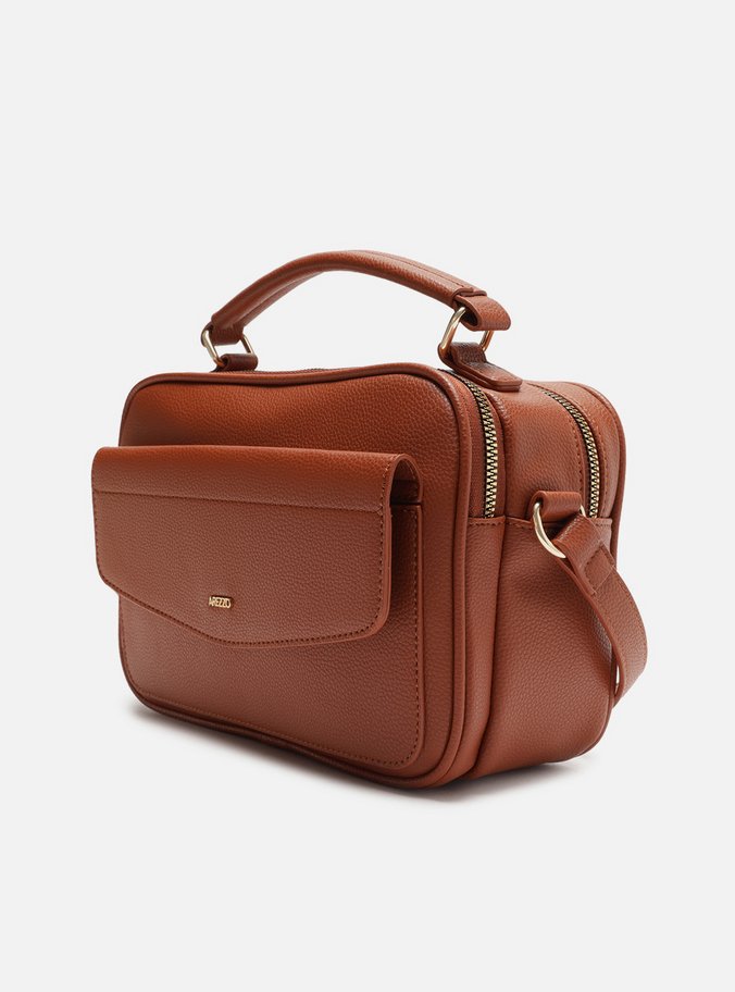 Bolsa Marrom Tiracolo Média