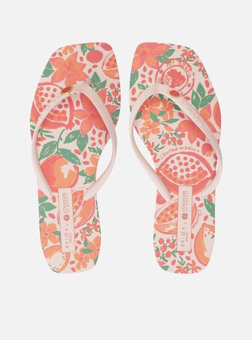 Arezzo — Chinelo de Dedo Rosa Collab Loccitane