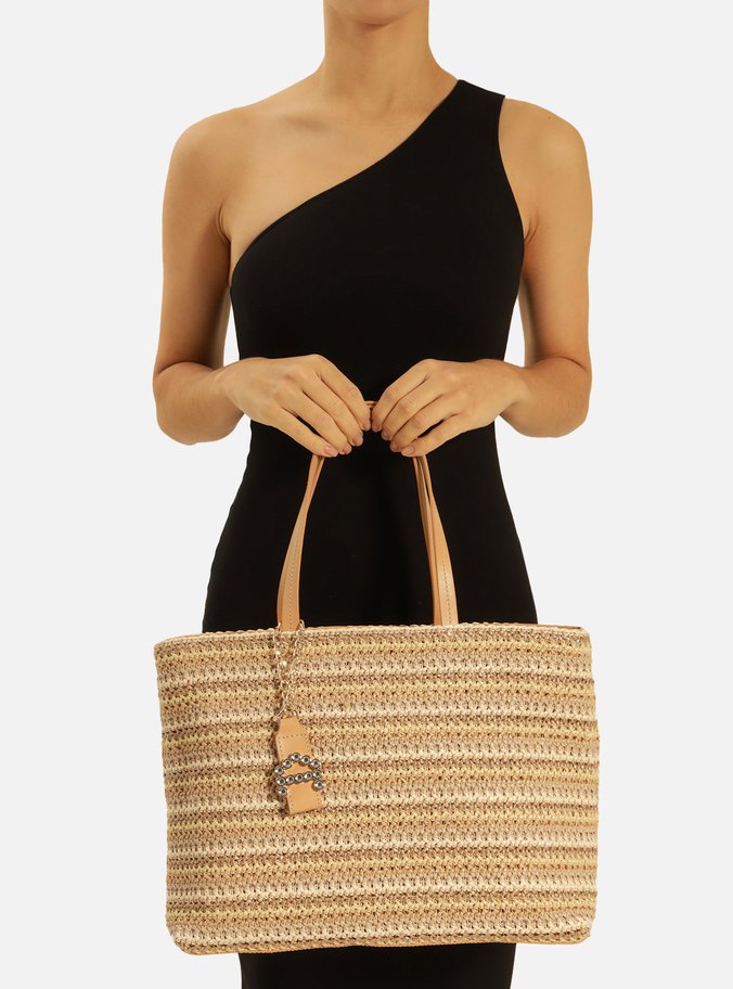 Bolsa Shopping Natural Tramada Gisele Grande