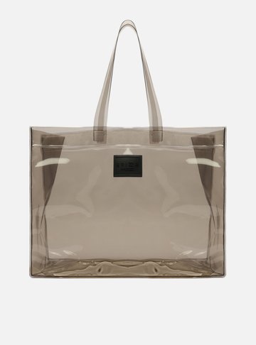 Bolsa Shopping Preta Vinil Liz Grande Brizza