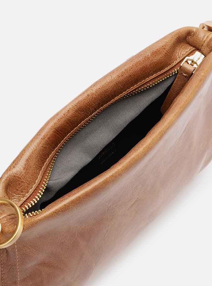 Bolsa Tiracolo Caramelo Couro Worn Média
