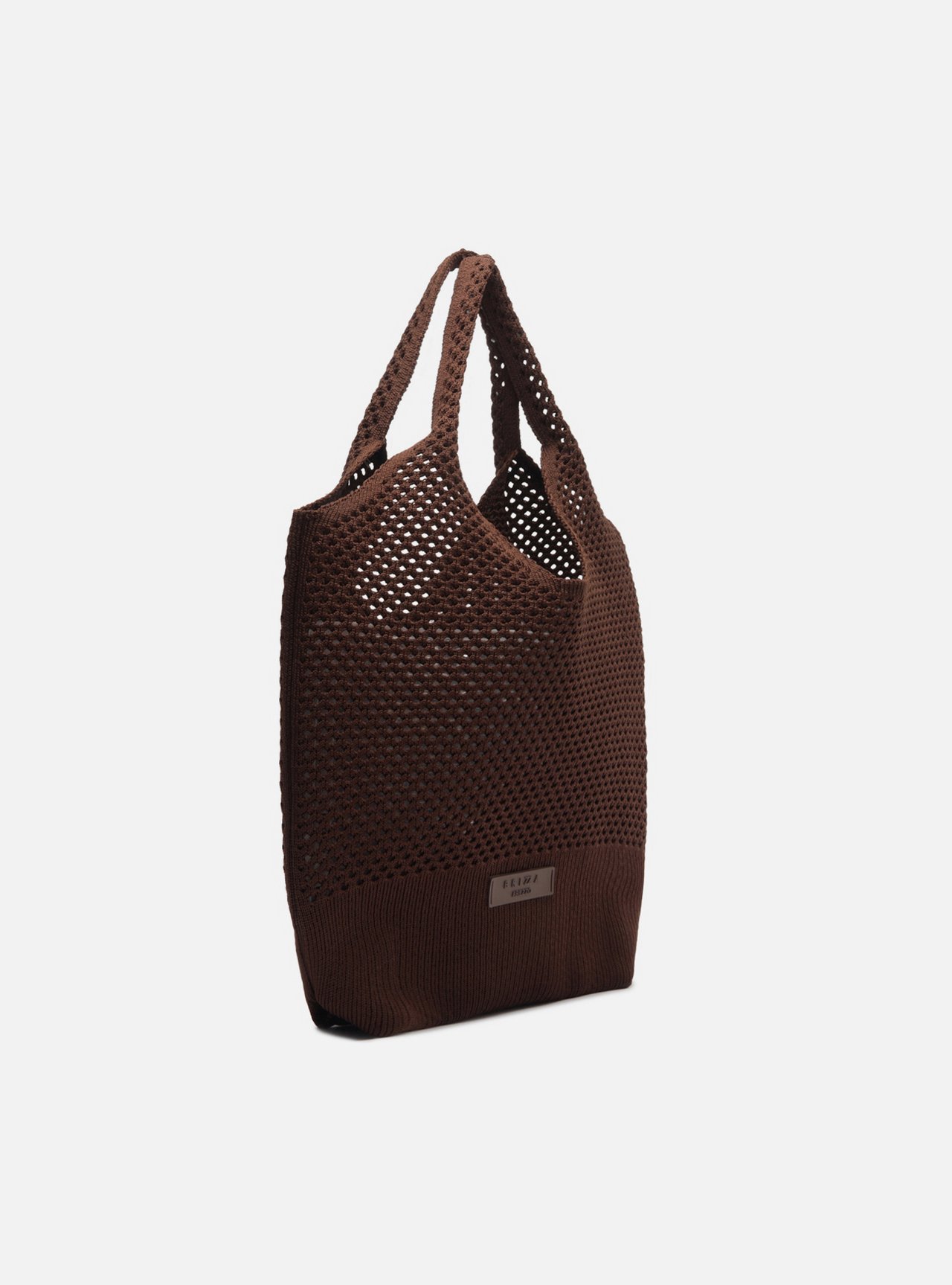 Bolsa Shopping Marrom Knit Média Brizza — foto 5