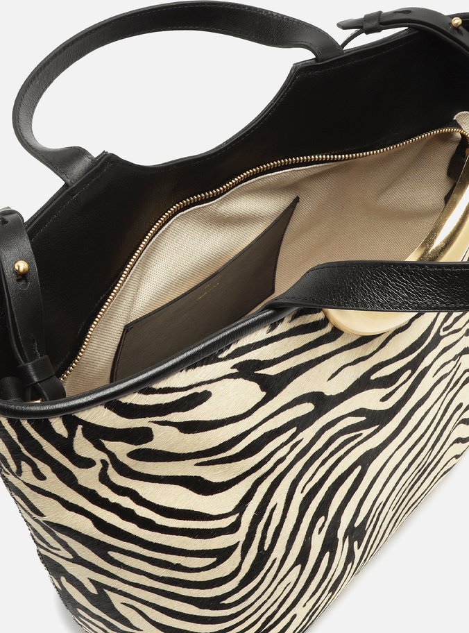 Bolsa Shopping Animal Print Grande Metal Bold
