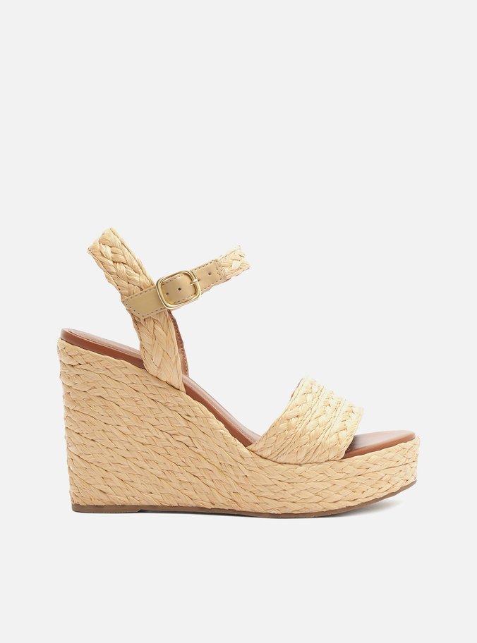 Sandália Palha Salto Anabela