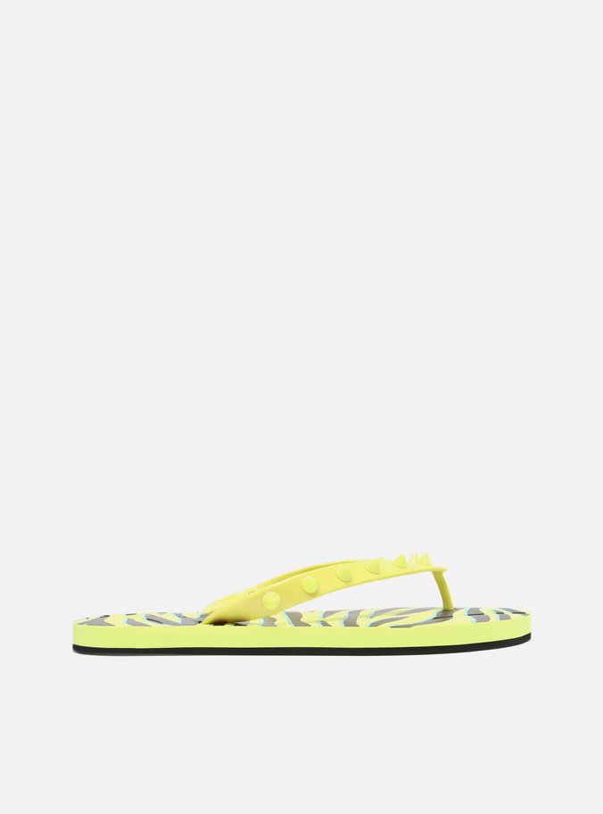Chinelo de Dedo Multicolorido Estampa Brizza Rock