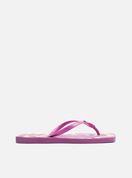 Chinelo de Dedo Roxo Estampado Square e Bag Brizza