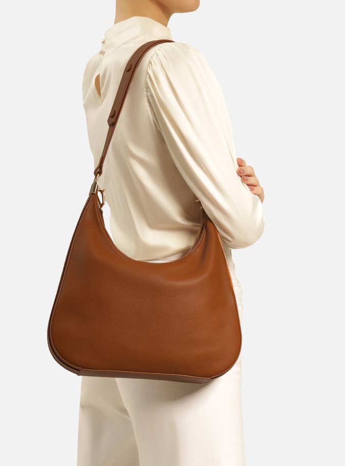 Bolsa Tiracolo Marrom Couro Harper Pequena