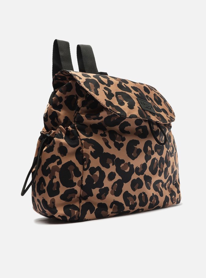 Mochila Animal Print Nylon Gigi Média