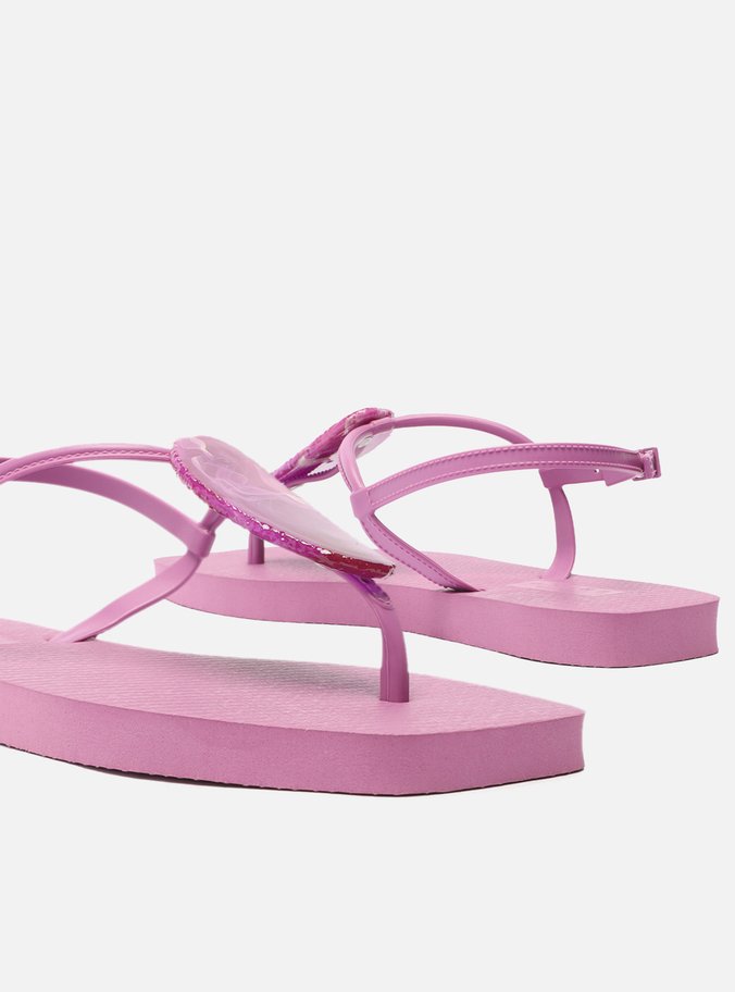 Sandália Rasteira Roxa Square Thong Brizza