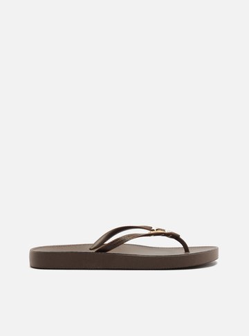 Arezzo — Chinelo de Dedo Marrom Brizza