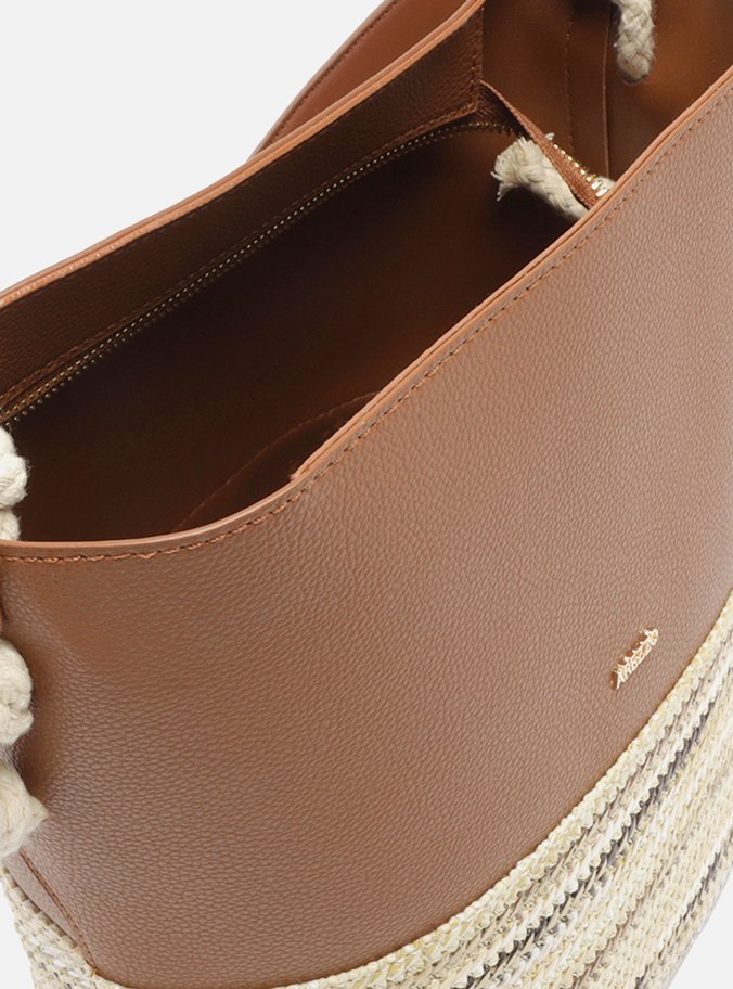 Bolsa Tiracolo Média Marrom