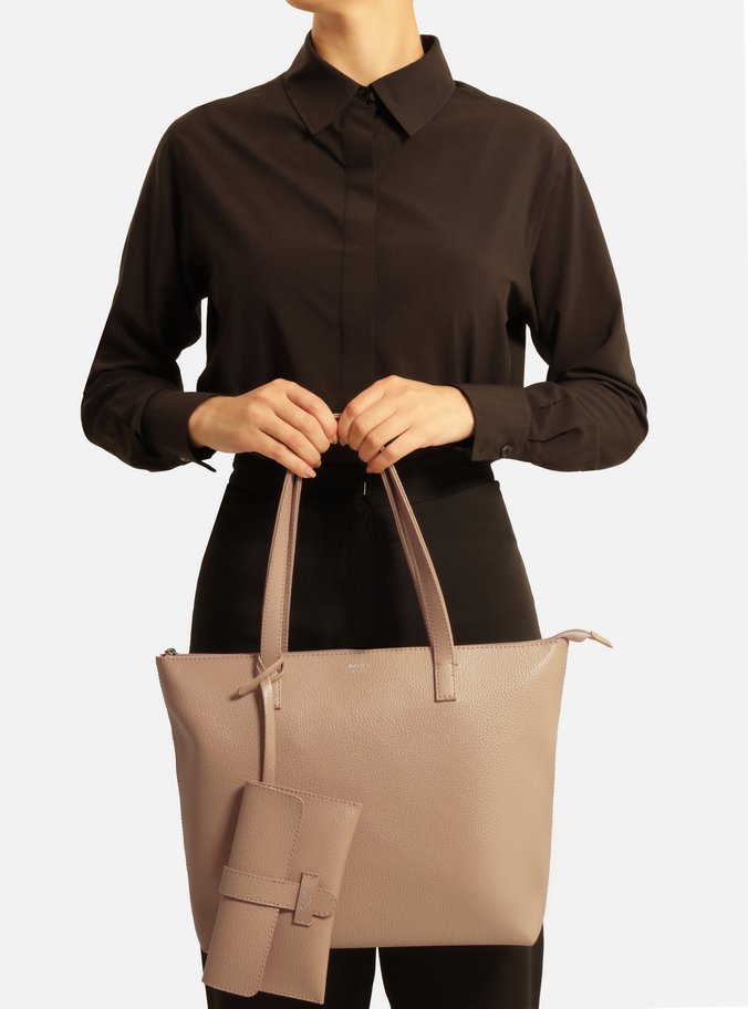 Bolsa Shopping Bege Mercato Grande